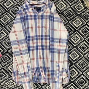 American rag size L plaid long sleeve button up